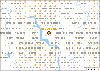 map of Hāzipur