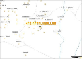 map of Ḩaz̧īrat al Mu‘allaq