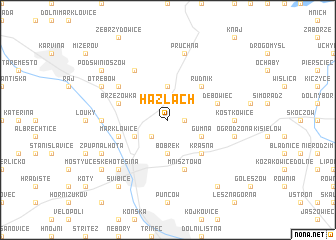 map of Hażlach