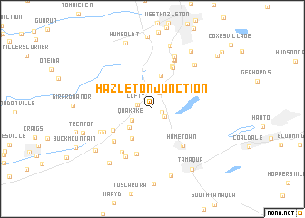 map of Hazleton Junction