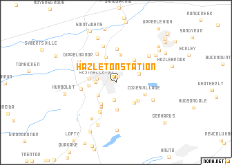 map of Hazleton Station