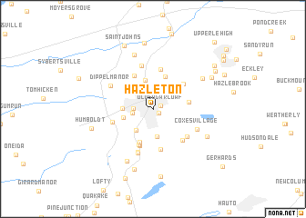 map of Hazleton