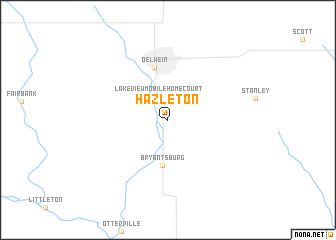 map of Hazleton