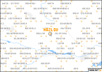 map of Hazlov