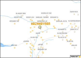 map of Ḩazm Haynan