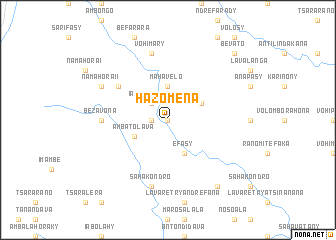 map of Hazomena