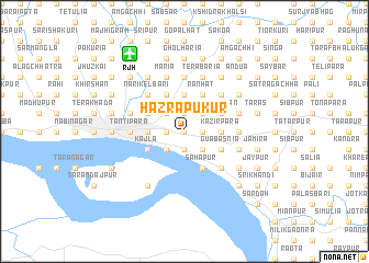 map of Hāzrāpukur