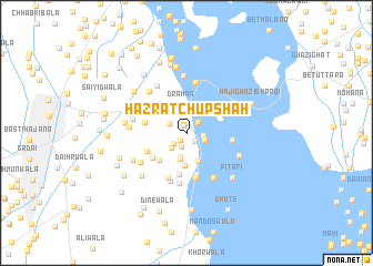 map of Hazrat Chup Shāh