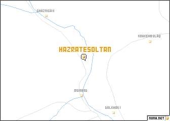 map of Ḩaẕrat-e Solţān
