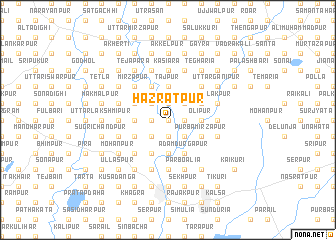 map of Hazratpur