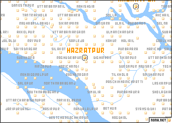 map of Hazratpur