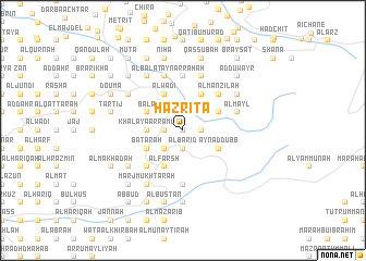 map of Ḩazrītā