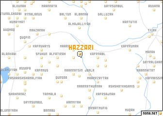 map of Ḩazzārī