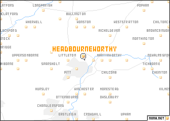 map of Headbourne Worthy