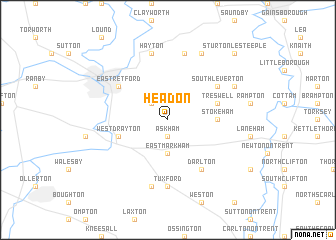 map of Headon