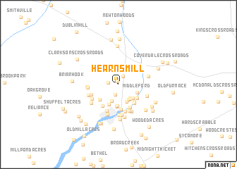 map of Hearns Mill