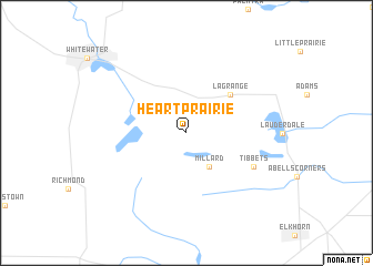 map of Heart Prairie