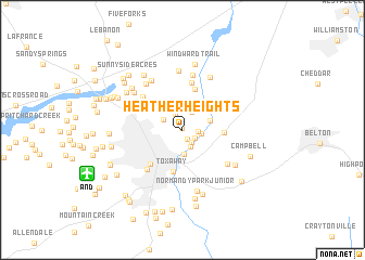 map of Heather Heights