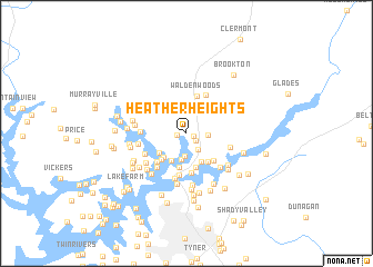 map of Heather Heights
