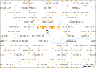 map of Heathfield