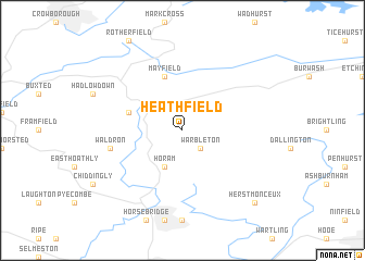 map of Heathfield