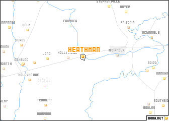 map of Heathman