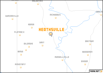 map of Heathsville