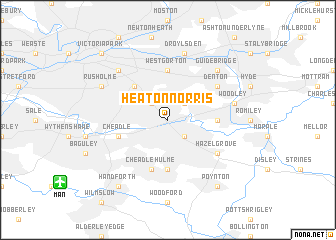 map of Heaton Norris