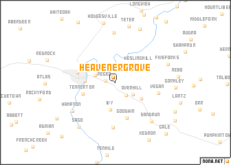 map of Heavener Grove