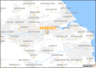 map of Hebburn