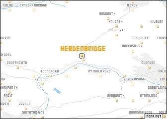 map of Hebden Bridge