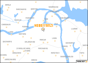 map of Hebeiyanzi
