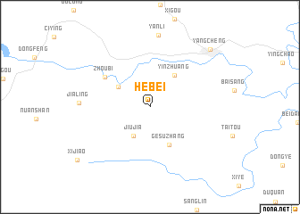 map of Hebei