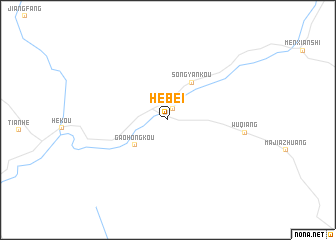map of Hebei