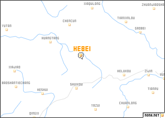 map of Hebei