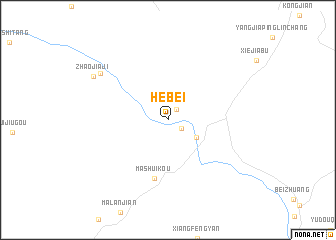 map of Hebei