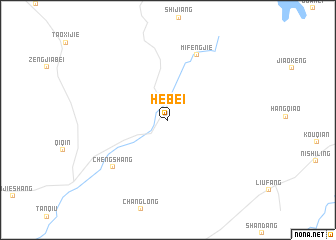 map of Hebei