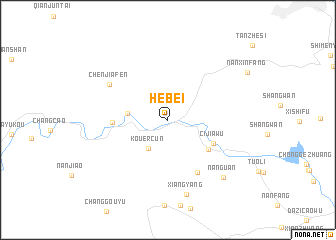 map of Hebei