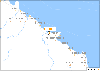 map of Hébel