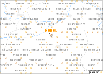 map of Hebel