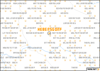 map of Hebersdorf