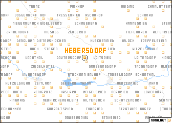 map of Hebersdorf