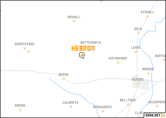 map of Hebron