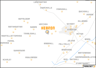 map of Hebron