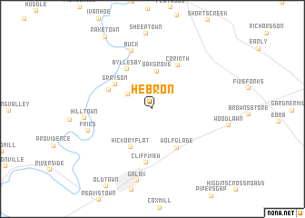 map of Hebron
