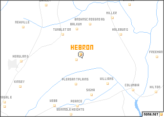 map of Hebron