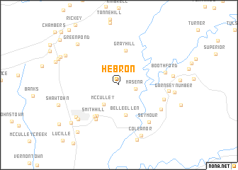 Hebron (United States - USA) map - nona.net