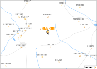 map of Hebron