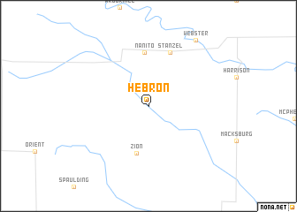 map of Hebron