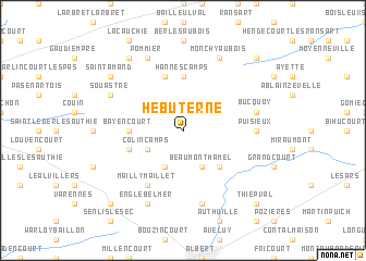 map of Hébuterne